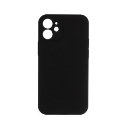 Funda de Silicona Suave para Apple iPhone 12 Negro